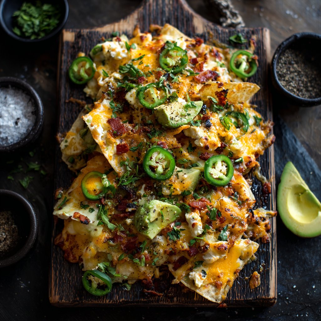 Loaded Cottage Cheese Nachos