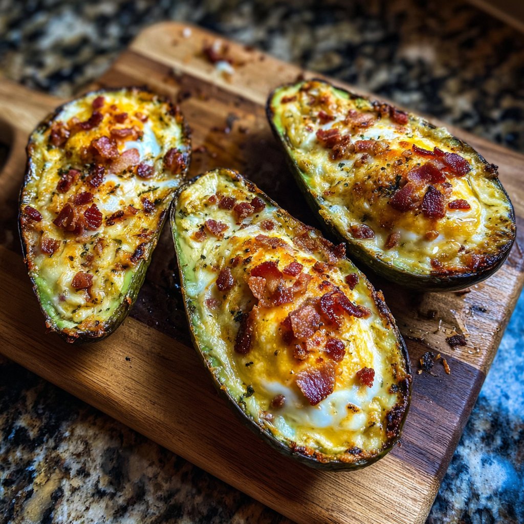 Baked Avocado Egg Boats