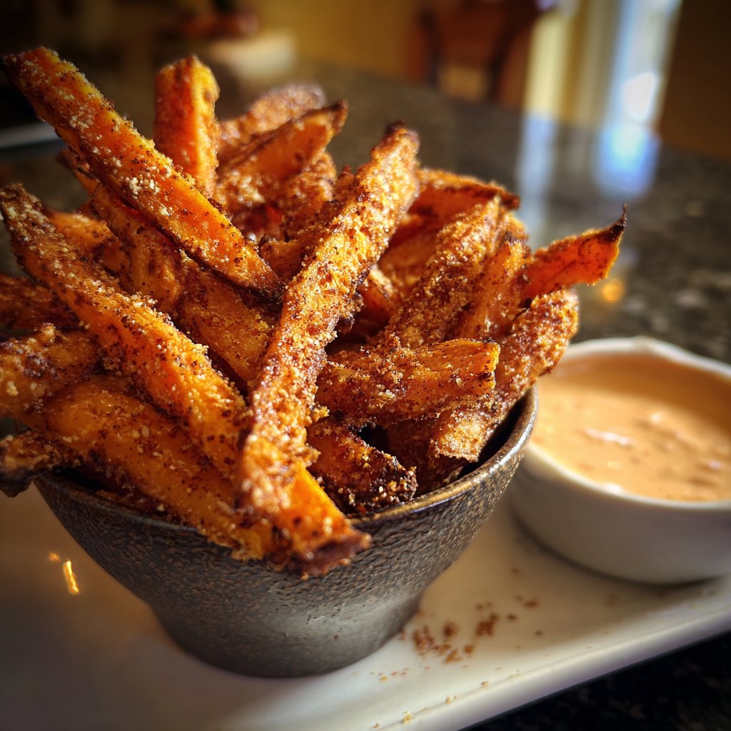 Airfryer Spiced Sweet Potato Fries