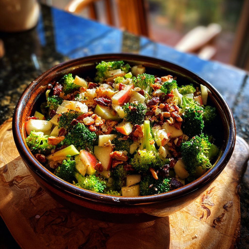 Broccoli Salad with Apple Nut Crunch