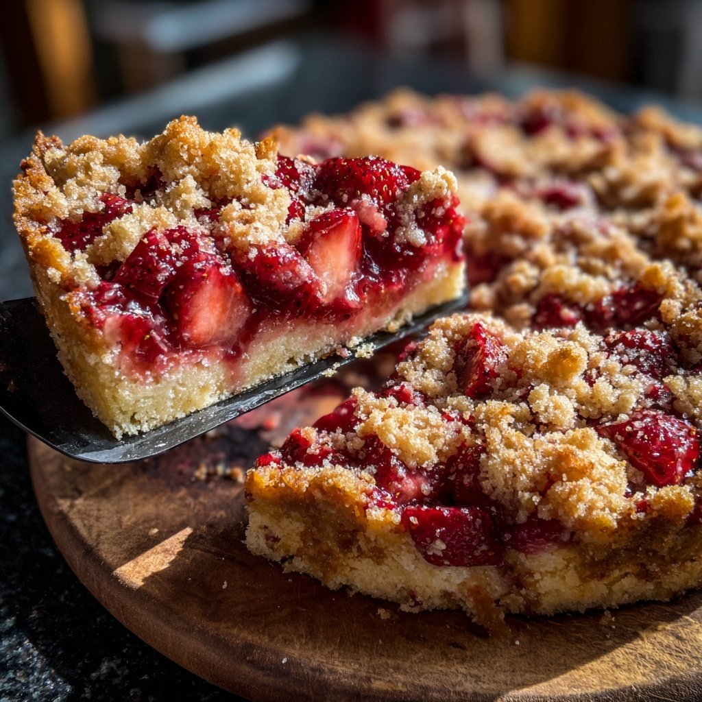Strawberry Almond Crumble Bake