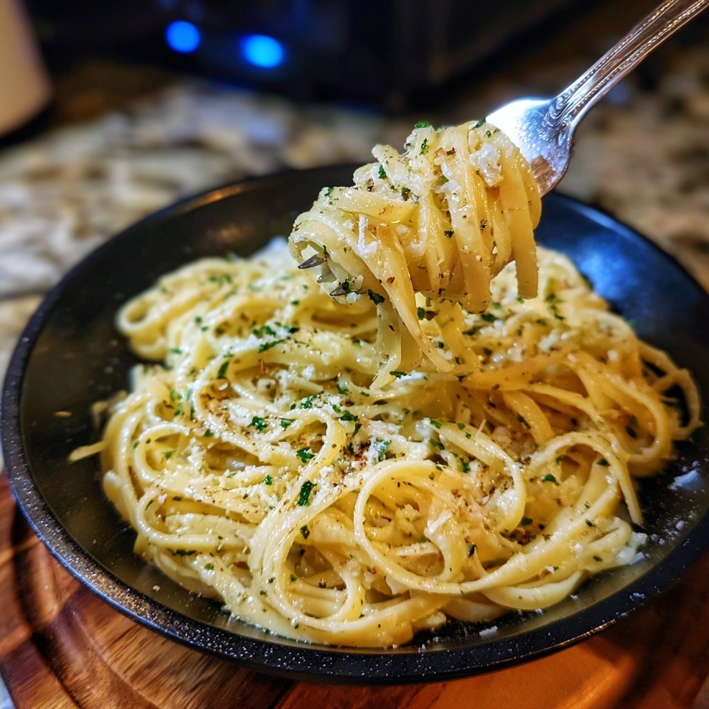Quick Garlic Butter Pasta