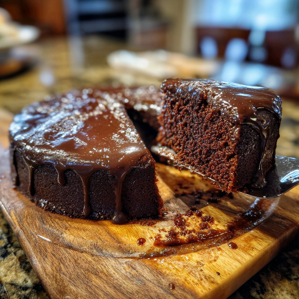 Fluffy Chocolate Pudding Cake