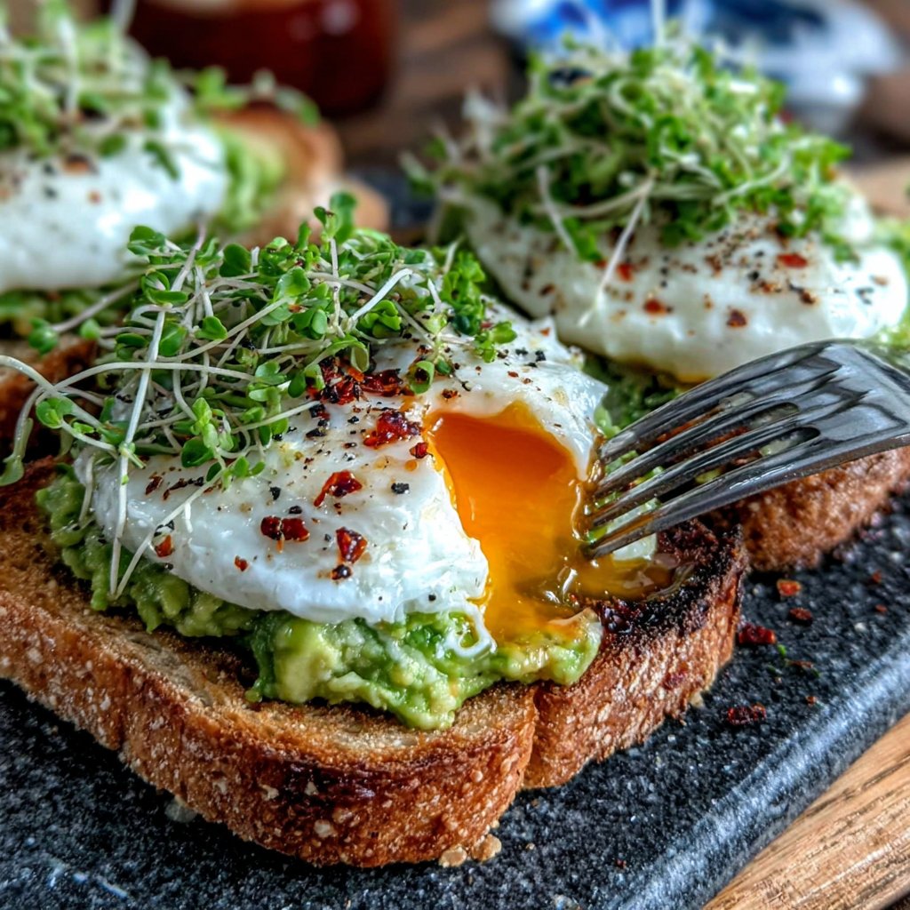 Avocado Egg Spring Toast